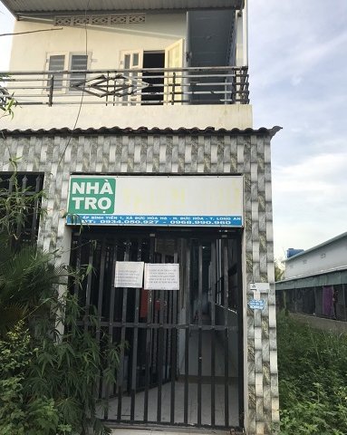 CHÍNH CHỦ CẦN BÁN DÃY NHÀ TRỌ 9 PHÒNG TẠI HUYỆN ĐỨC HÒA, TỈNH LONG AN