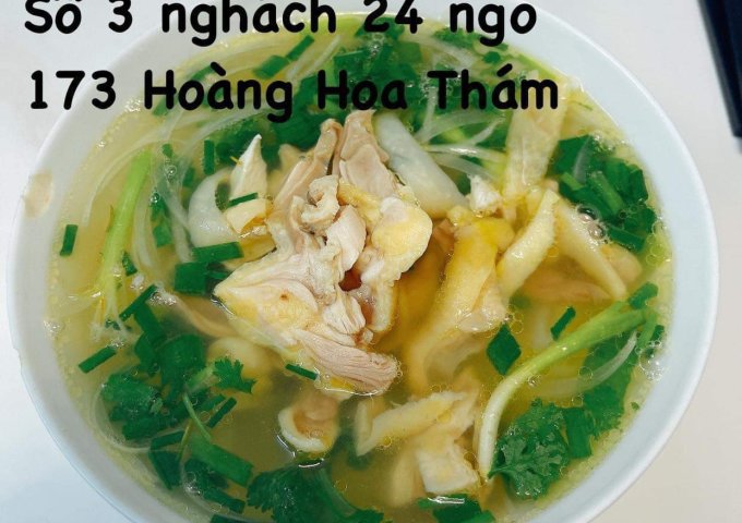 Sang nhượng quán phở tại ngõ 173 Hoàng Hoa Thám, Đội Cấn, phường Ngọc Hà, Quận Ba Đình, Hà Nội