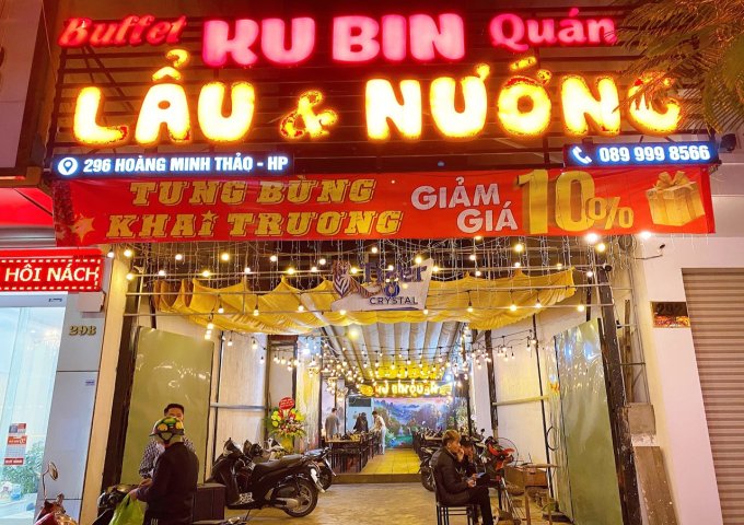 CHÍNH CHỦ CẦN SANG NHƯỢNG LẠI QUÁN LẨU NƯỚNG TẠI ĐỊA CHỈ ĐƯỜNG HOÀNG MINH THẢO, HẢI PHÒNG