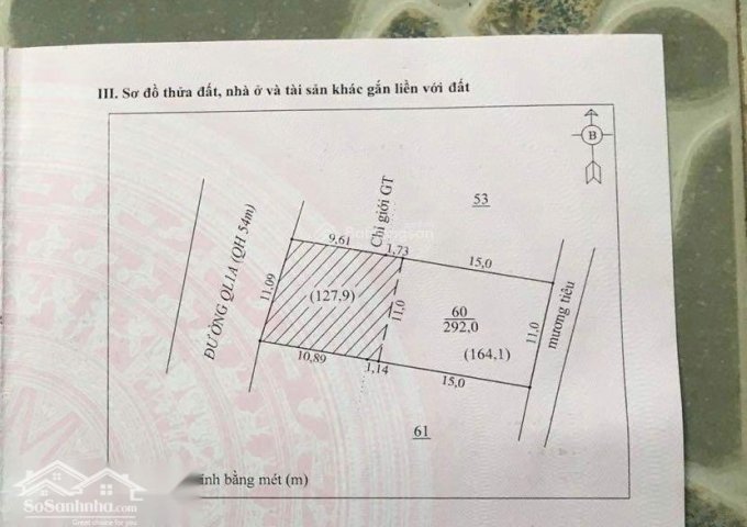 Chính chủ bán lô đất đẹp, vuông vức bám mặt tiền Đường Quốc lộ 1A, Xã Diễn An, Diễn Châu, Nghệ An