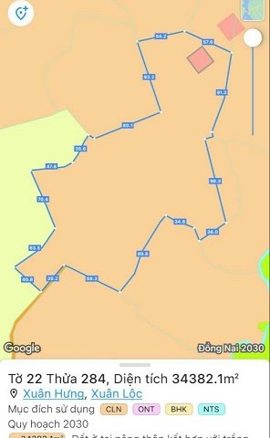 Đất cao su diện tích 3,5 ha - Xã Xuân Hưng, Huyện Xuân Lộc, Tỉnh Đồng Nai.