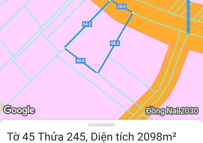 Bán 25m Đất Mặt Tiền Đường ĐT763. Định Quán - Đồng Nai, Giá chỉ 250tr/m ngang.