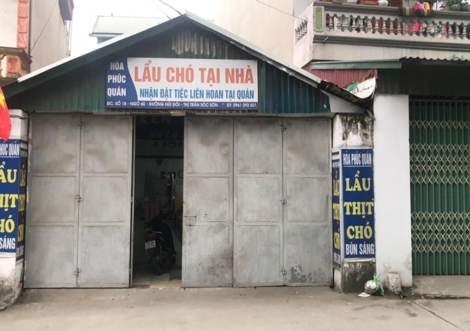 CHO THUÊ CỬA HÀNG SỐ NHÀ 18 – NGÕ 60 – ĐƯỜNG NÚI ĐÔI – THỊ TRẤN SÓC SƠN – HÀ NỘI