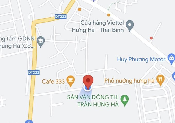 Thanh lý 1 lô đất giá rẻ Trần Hưng Đạo, Thị trấn Hưng Hà, Huyện Hưng Hà, Thái Bình