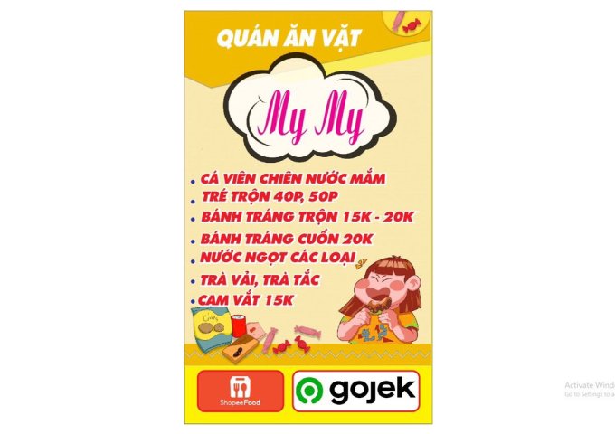 CẦN SANG NHƯỢNG LẠI QUÁN ĂN VẶT