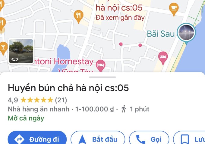 SANG NHƯỢNG MẶT BẰNG TẠI 68 VÕ THỊ SÁU, VŨNG TÀU, BÀ RỊA VŨNG TÀU