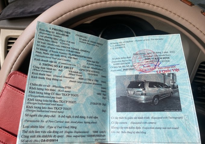 CẦN BÁN XE INNOVA 2015