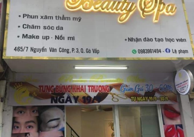 CẦN SANG MẶT BẰNG  Địa chỉ: khu vực Nguyễn Văn Công – Gò Vấp