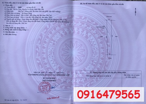 ⭐Chính chủ bán lô đất xã Ea Tiêu, Cư Kuin, Đắk Lắk; 520tr; 0916479565