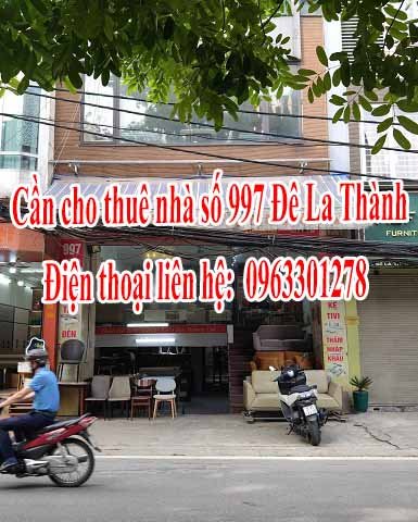 Cho thuê nhà mặt phố Đê La Thành để kinh doanh Ba Dình HN