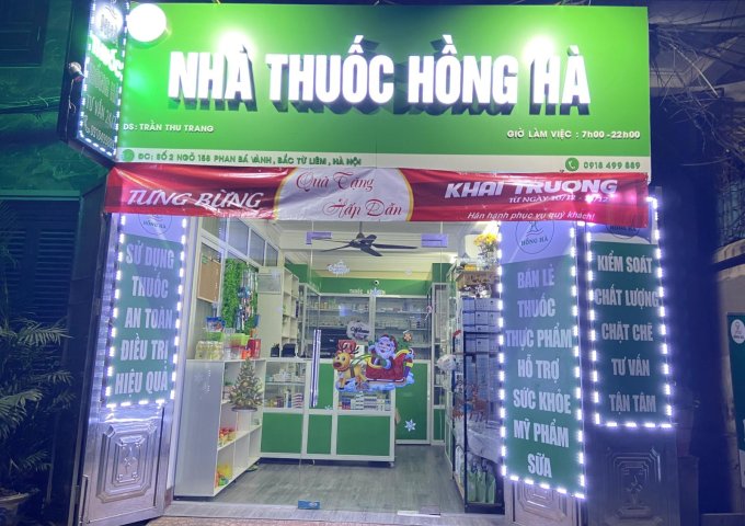 Cần sang nhượng toàn bộ Nhà Thuốc Tây ngõ 158 Phan Bá Vành, Cổ Nhuế 1, Bắc Từ Liêm, Hà Nội