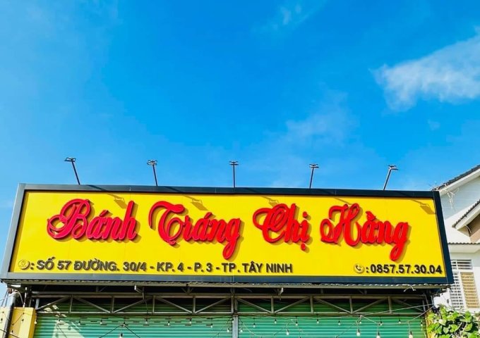 MÌNH CẦN SANG LẠI QUÁN HOẶC CHO THUÊ MẶT BẰNG ĐỊA CHỈ: Đường 30/4, kp4, P3, Tây Ninh