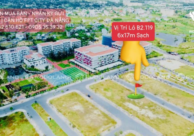 Bán đất 144m2 FPT Đà Nẵng giá rẻ nhất phần khúc