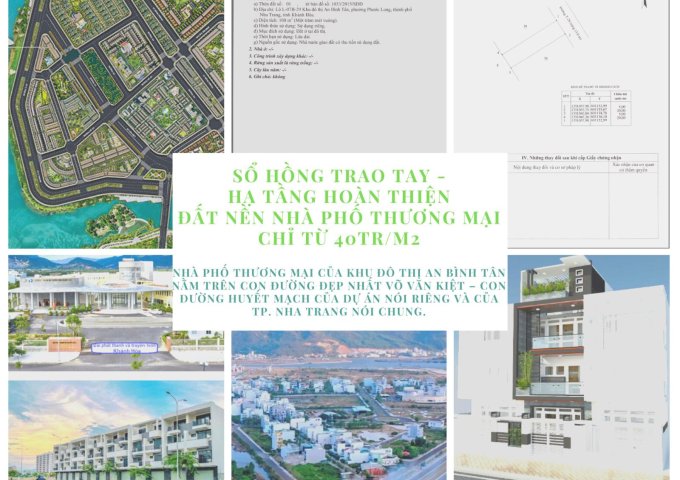 Bán đất đường Số 1 Võ Văn Kiệt An Bình Tân Phước Long, Nha Trang, thời điểm giá tốt nhất trong năm
