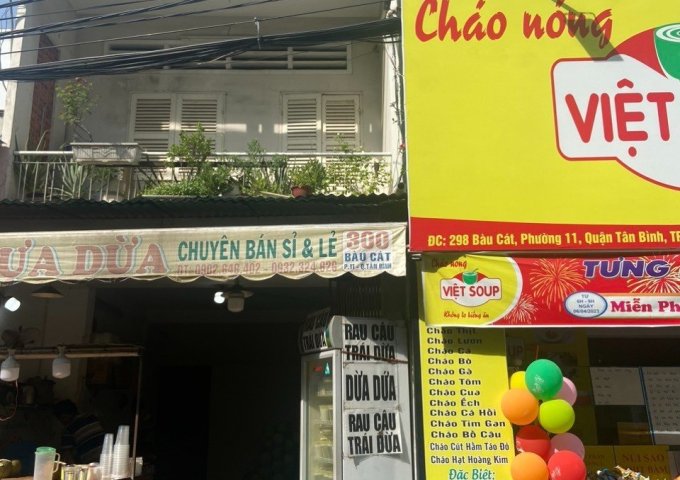 Bán nhà mặt tiền số 300 Bàu cát, quận Tân bình
