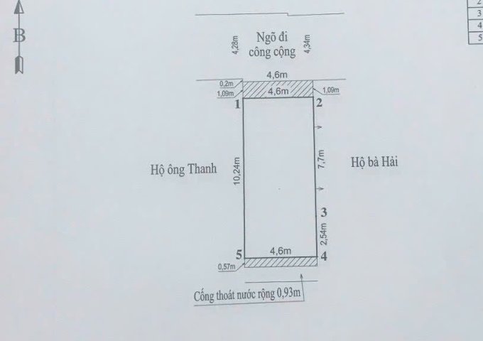 Bán đất tặng nhà tại Nguyễn Hồng Quân, Thượng Lý, Hồng Bàng giá 2,35 tỷ LH 0901583066
