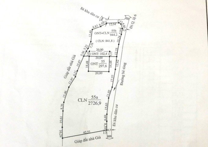 Bán gấp mảnh Vân Hồ -Mộc Châu-944m2-100m thổ cư-view đẹp