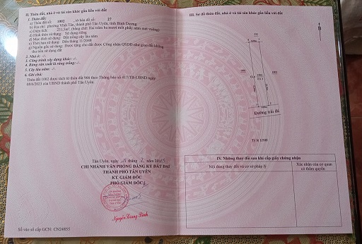 CHÍNH CHỦ CẦN BÁN ĐẤT Ở VĨNH TÂN THÀNH PHỐ TÂN UYÊN TỈNH BÌNH DƯƠNG