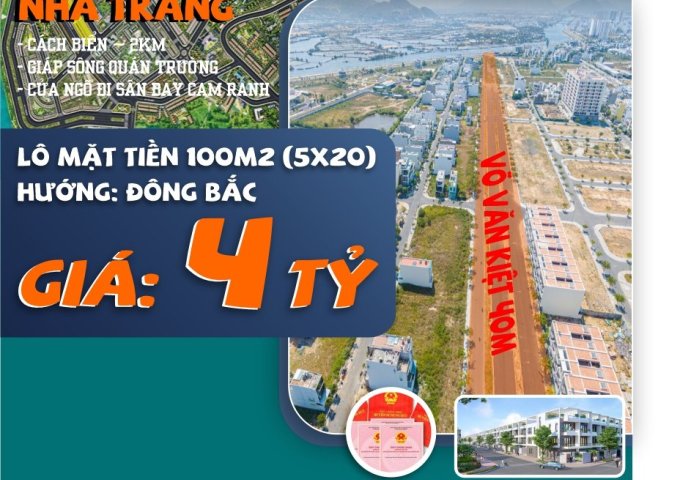 Bán đất đường Số 1 Võ Văn Kiệt An Bình Tân Phước Long, Nha Trang, thời điểm giá tốt nhất trong năm