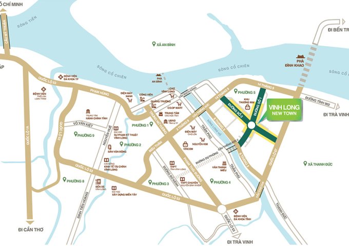 Mua Bán Đất Nền Vĩnh Long New Town Giá Rẻ T8.2023  Sổ Đỏ Trao Tay