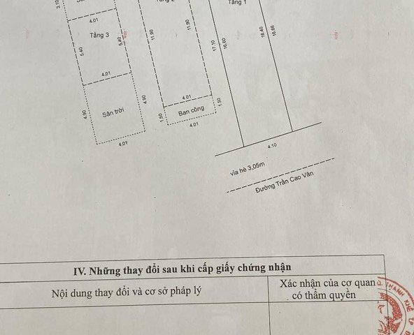 Cần bán căn nhà 3 tầng mê mặt tiền đường Trần Cao Vân,Đà Nẵng.