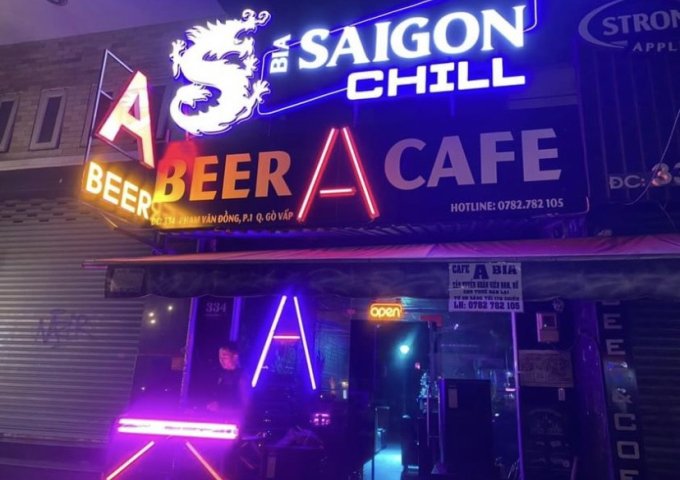 CẦN SANG GẤP QUÁN CAFE BEER DJ  Địa chỉ: 334 Phạm Văn Đồng - P1 - Quận Gò Vấp