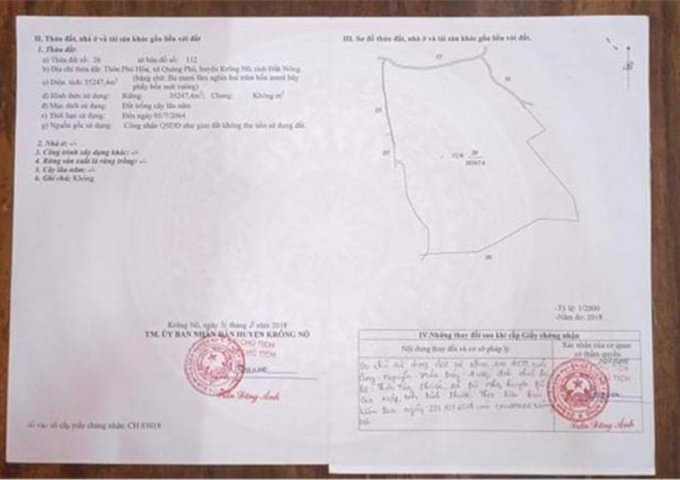 ĐẤT CHÍNH CHỦ - GIÁ ĐẦU TƯ - Chính Chủ Cần Bán Tại Xã Quảng Phú, Huyện Krông Nô, Đăk Nông