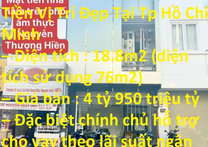 Chính Chủ Cần Bán Nhà Mặt Tiền đường Nguyễn Thượng Hiền, Quận 3