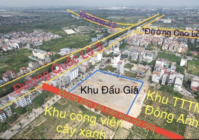 Bán đất Đấu giá x7, khu Vườn Đào, Đông Anh, Hà Nội