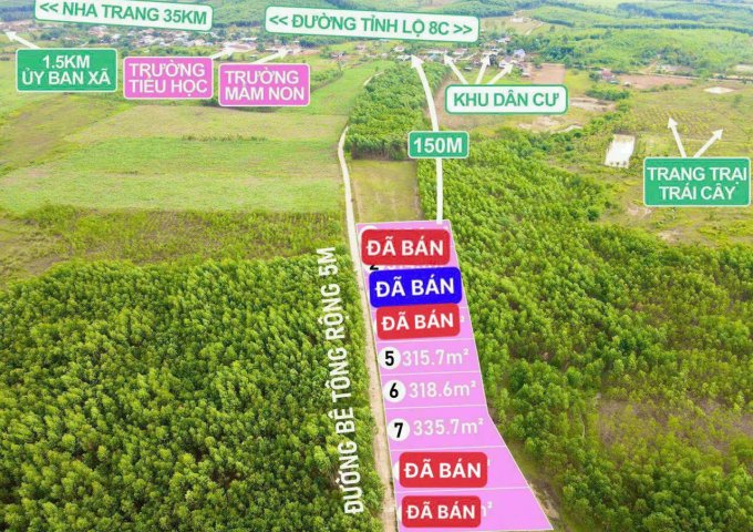 Đất nền quy hoạch thổ cư xã Khánh Hiệp giá chỉ từ 199 triệu/ lô
