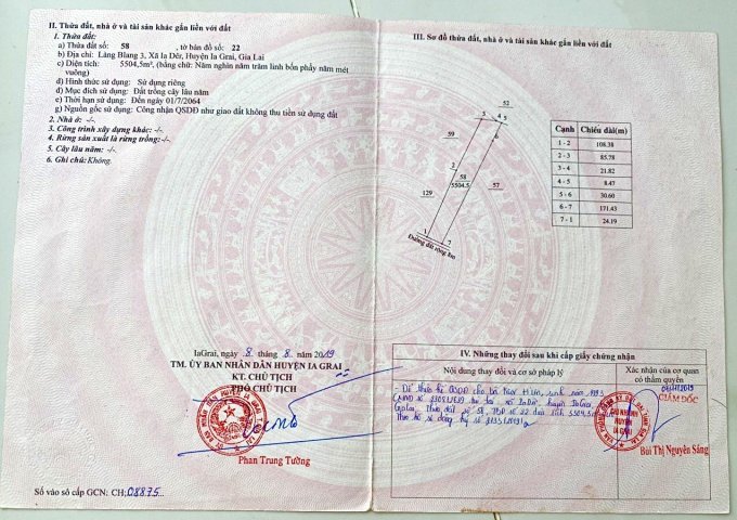 CHÍNH CHỦ CẦN BÁN 2 LÔ ĐẤT ĐẸP TẠI XÃ IA DÊR-H.LA GRAI-GIA LAI