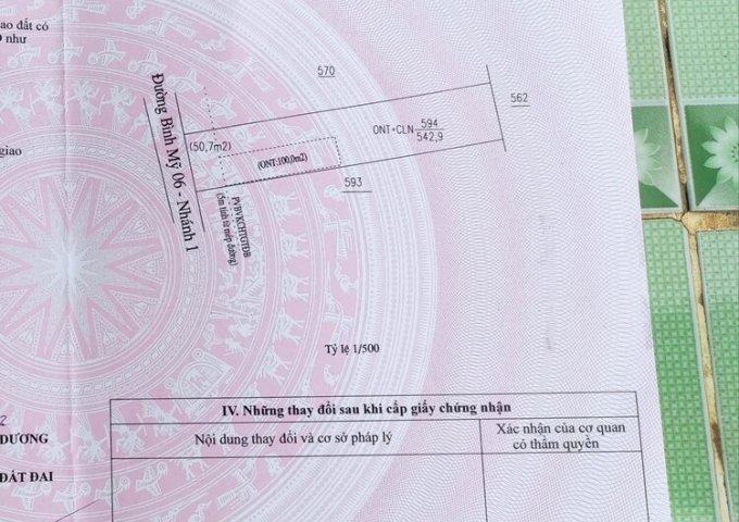 Bán đất xã Bình Mỹ huyện Bắc Tân Uyên