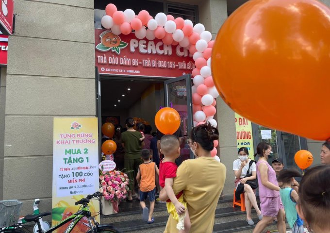 VỊ TRÍ ĐẸP - GIÁ TỐT - Chuyển Nhượng Quán Trà Đào Dầm Peach City Thượng Thanh