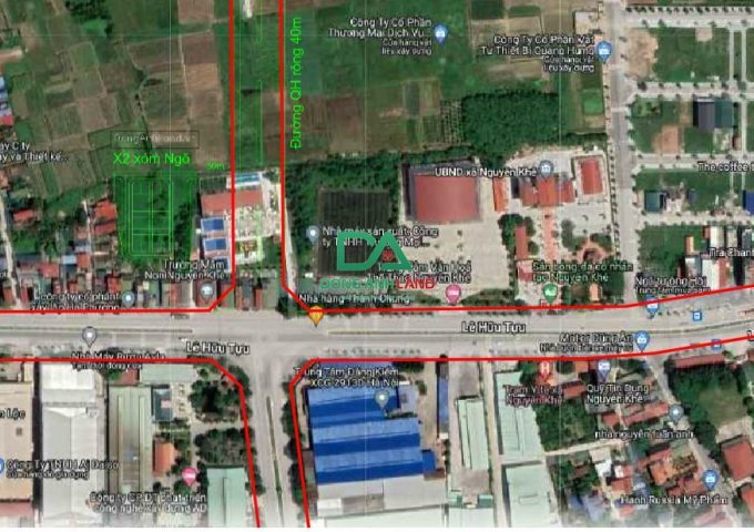 Bán đất đấu giá X2 xóm Ngõ Khê Nữ Nguyên Khê Đông Anh giá rẻ