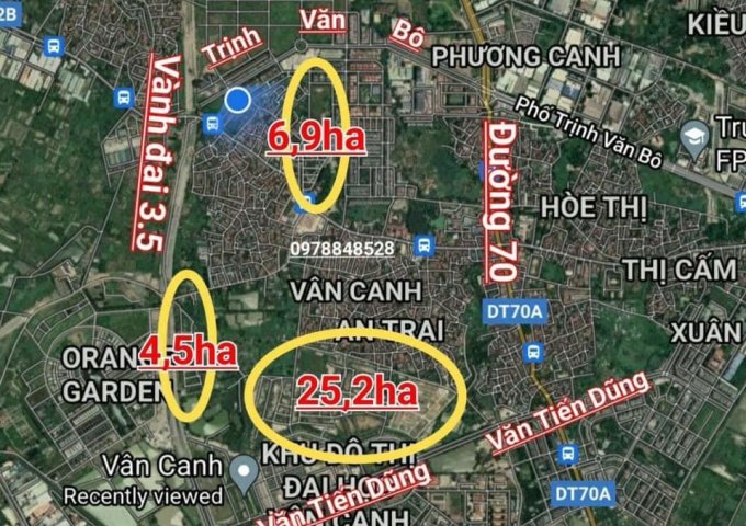 Bán lô đất sổ đỏ 889 có diện tích 82,2m đường rộng 24m đẹp nhất đất dịch vụ 25,2ha Vân Canh