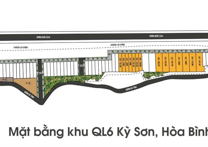 Thanh lý gấp 6 lô đất nền Tổ 6, phường Kỳ Sơn, TP Hòa Bình, giáp mặt đường QL6 mở rộng lên 60m