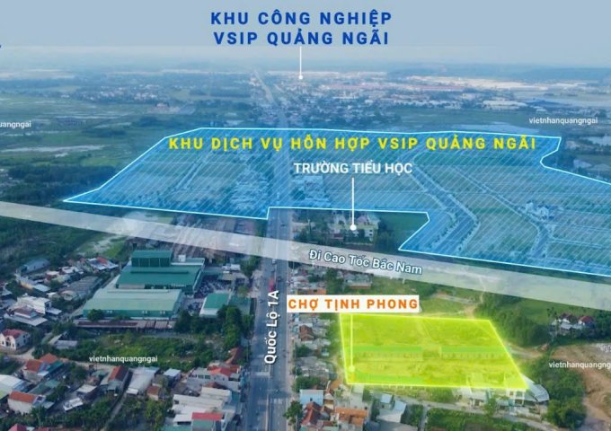 🔥2 Suất Nội Bộ chỉ với 8.x triệu/m2 Khu Hỗn Hợp VSIP Quảng Ngãi