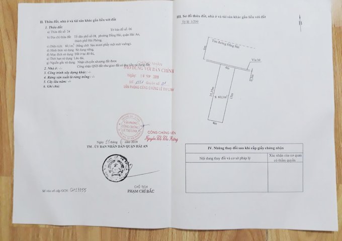 Bán nhà mặt đường kinh doanh buôn bán Đằng Hải, Hải An, Hải Phòng. DT 60m2. Hướng ĐB