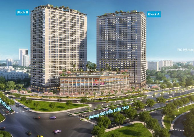 Bán căn hộ 2PN dự án Lavida đối diện SC Vivo City giá 3 tỷ (102%) - nhà thô, view sông cực đẹp