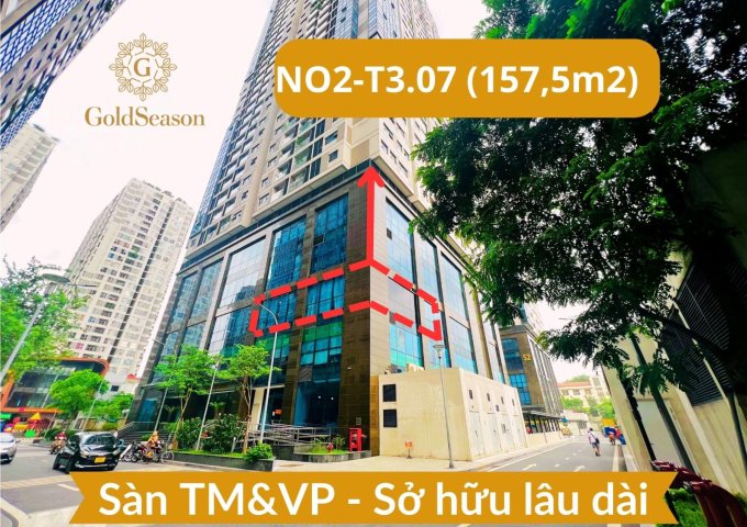 Bán gấp lô góc sàn văn phòng 157,5m2 - Sở hữu lâu dài đỉnh nhất quận Thanh Xuân tiền thuê 39,2tr/tháng