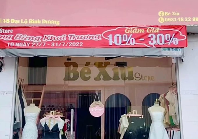 SANG MẶT BẰNG SHOP Mặt Tiền 148 Đại Lộ Bình Dương,Phú Hoà,TDM,Bình Dương