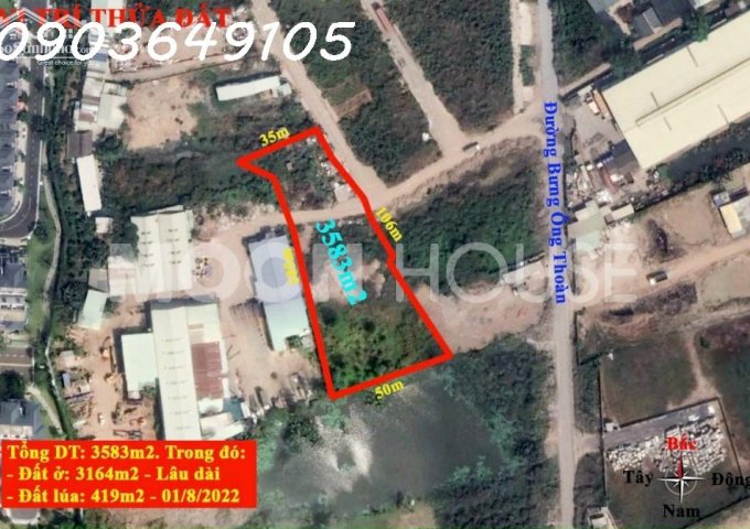 Ngộp bank bán 3583m2 đất đường Bưng Ông Thoàn Phường Phú Hữu LH: 0903649105