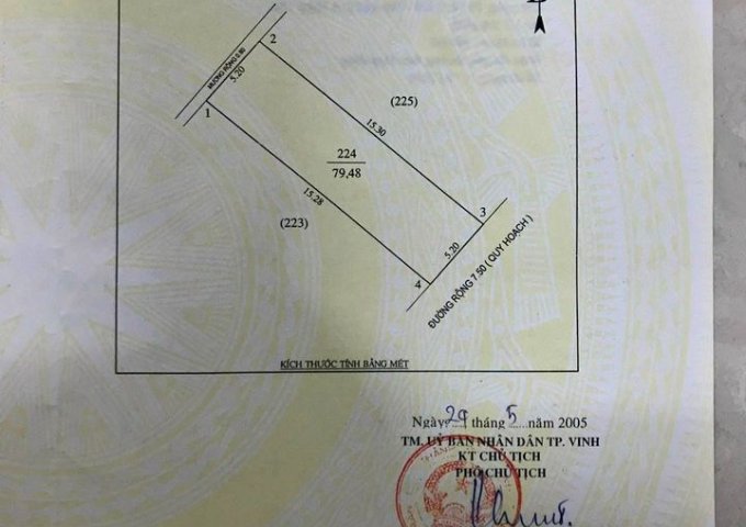 Mặt đường Tô Bá Ngọc khu trung tâm thành phố, P, Hưng Bình, TP Vinh, NA