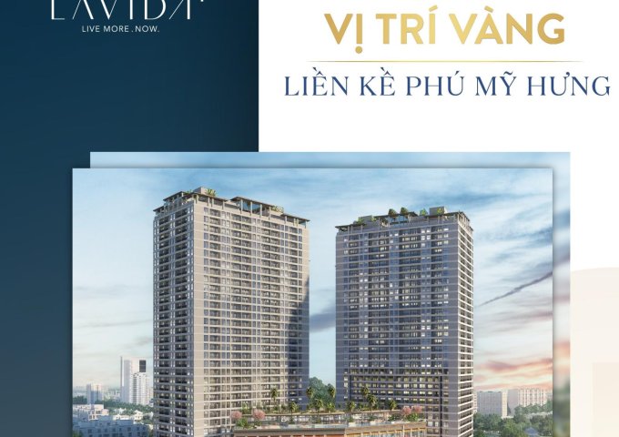 Cần chuyển nhượng 2 căn hộ 1PN dự án Lavida Plus- đối diện SC Vivo City Q7 nhà thô, giá gốc cực tốt