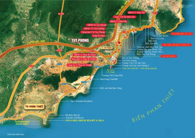 Đất Biển Liên Hương - Bình Thuận giá chỉ 739 Triệu/nền, full thổ cư, kề cảng Biển Vĩnh Tân