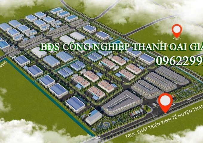 Lô VIP nhất đất công nghiệp Kim Bài Thanh Oai dự án Telin Park 6.xtr/m2