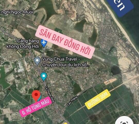 Đón đầu QH sân bay QT Đồng Hới. Sở hữu lô đất 2 MT đường Hồ Tùng Mậu Lộc Ninh chỉ 960 TR
