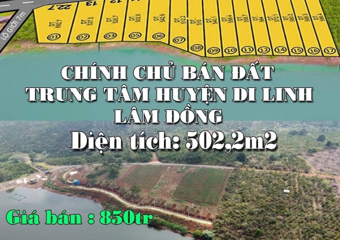 ⭐HÓT HÓT! Chính chú bán đất trung tâm huyện Di Linh, Lâm Đồng; 850tr; 0913837677