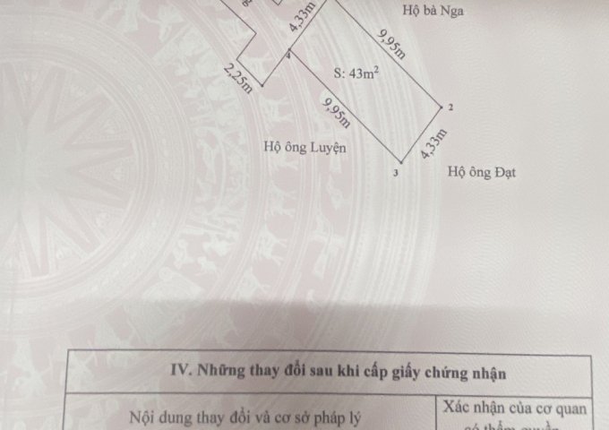 Bán nhà phố Thư Trung ngõ nông GIÁ rẻ 2.35 tỉ , diện tích 43m 3 tầng