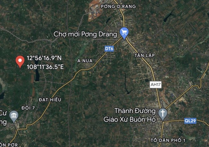 Bán đất tại Xã Cư Dliê M'nông, Cư M'gar, Đắk Lắk diện tích 9,100m2 giá 500,000 Triệu